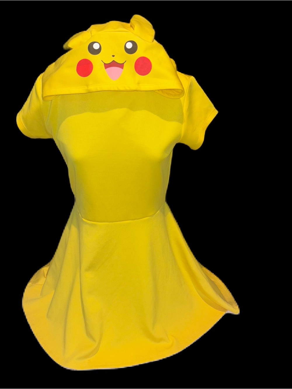 MAD Engine Yellow Pikachu Dress with Character Hood S